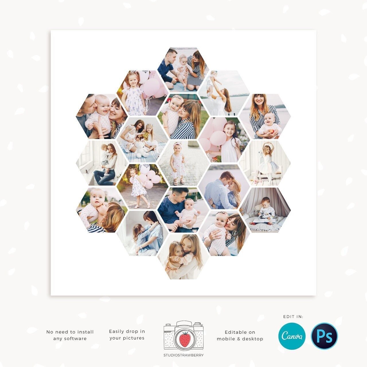 Collage Template Canva Photo Collage Etsy Australia