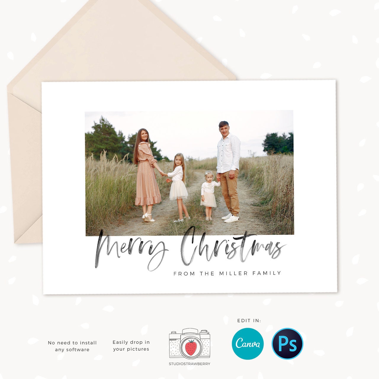 Year in Review Christmas Card Template Canva 2022 Collage - Etsy
