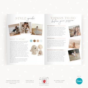 Photography Welcome Guide.pdf Photography Welcome Guide Template | Editable Canva Client Magazine ...
