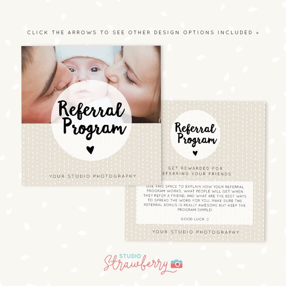 referral cards referral card template referral program tell etsy referral card template