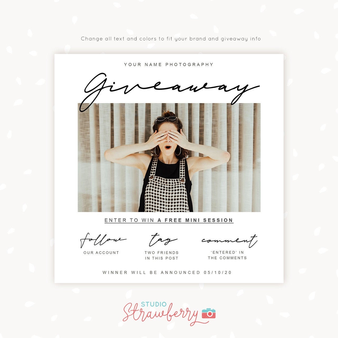 Photography Raffle Ideas Photography giveaway template Contest Template Giveaway | Etsy