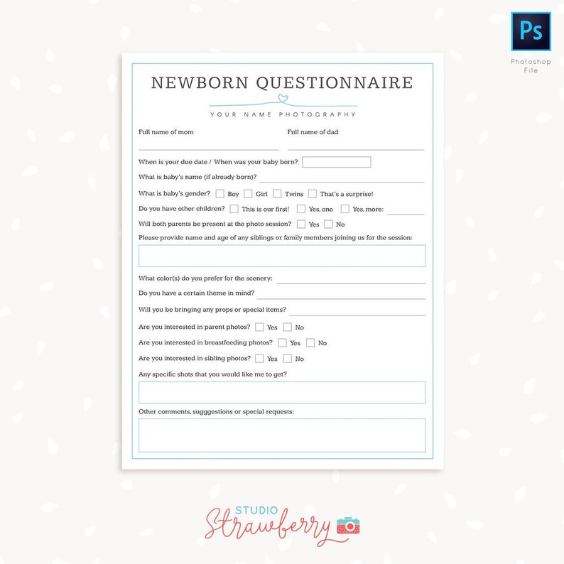 boudoir session questionnaire boudoir session questionnaire