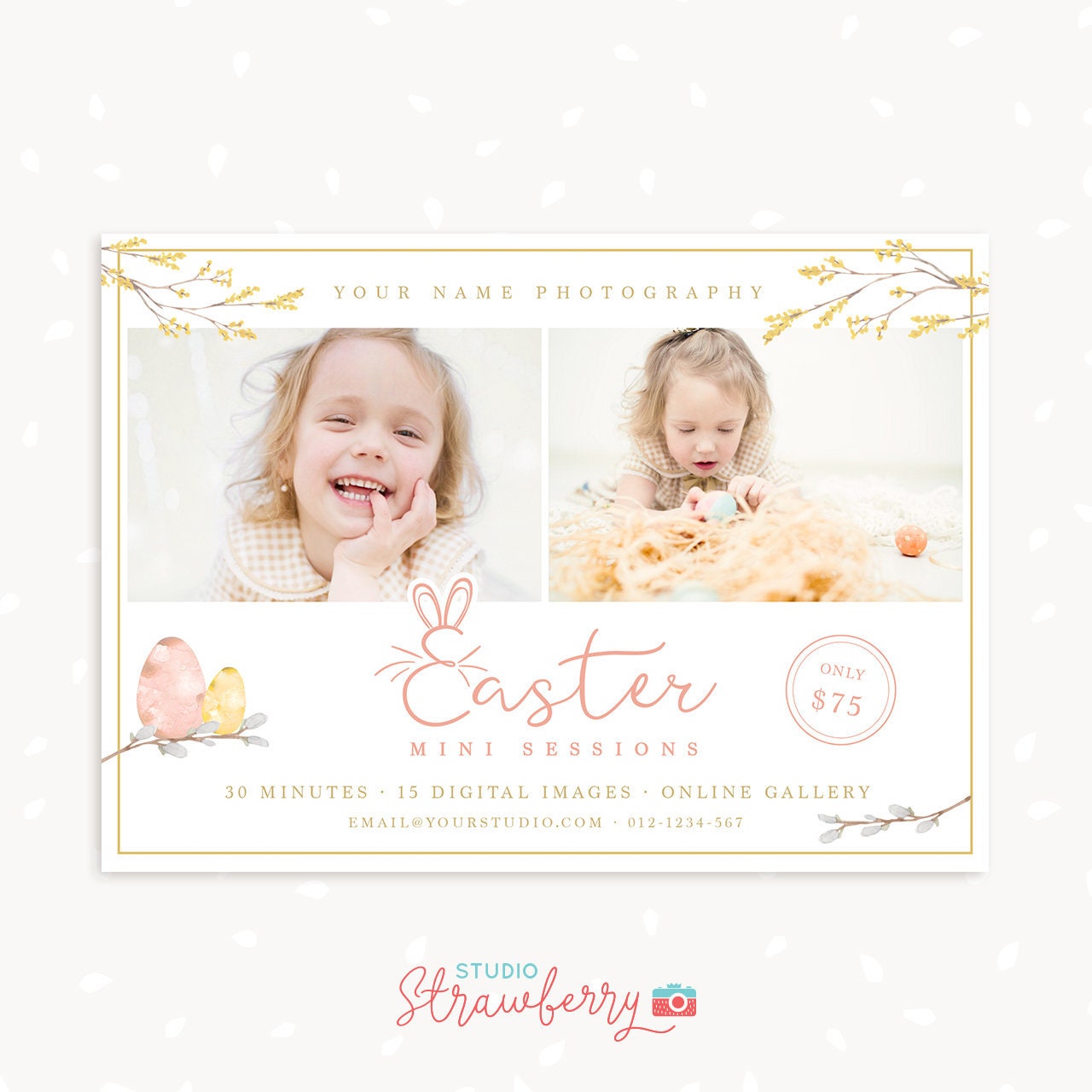 Easter Mini Session Template