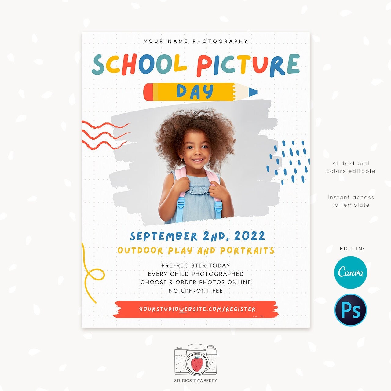School picture day template school photo day school picture - etsy sweden