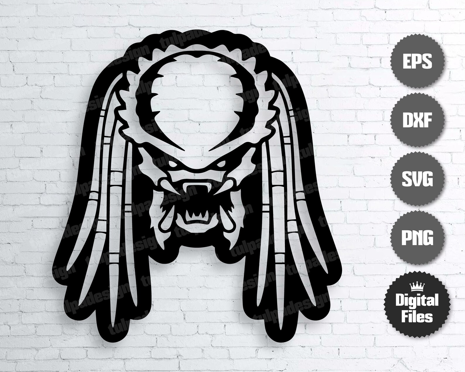 Predator Svg Cut File for Cricut Silhouette Predator Head Etsy
