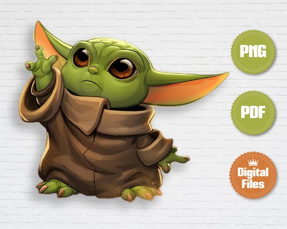 Baby Yoda Printable File Baby Yoda Clip Art Star Wars Digital Download High Quality Baby Yoda Pdf Printable Design Mandalorian Baby Price History Tracking On Etsy