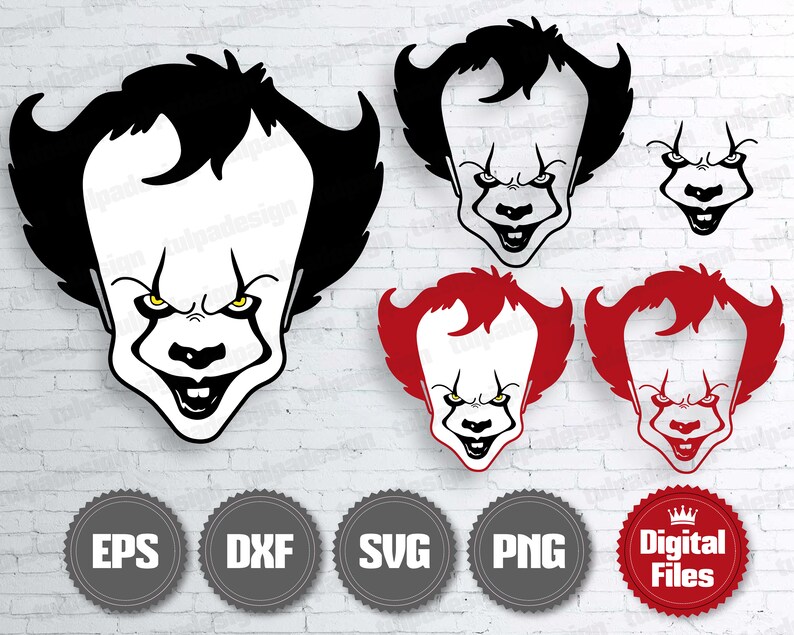 Download Pennywise SVG Cut File For Cricut Silhouette IT Movie Svg ...