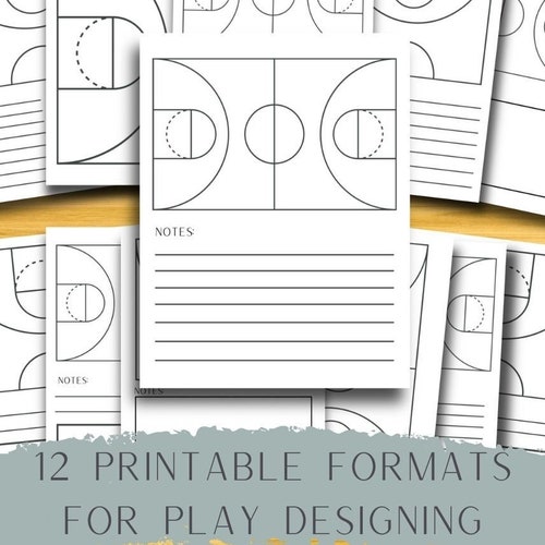 Basketball Printable Playbook for Coach Basketball Diagrams - Etsy