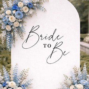 Bride Decal for Bride to Be Sign for Calligraphy Bridal Shower Sign Bachelorette Party Decal for Photo Backdrop Bachelorette Sign Future Mrs
