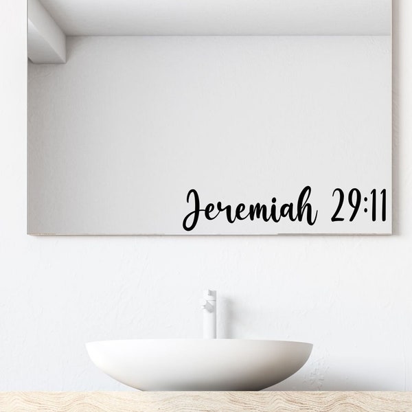 Bible Verse Mirror Decal Etsy