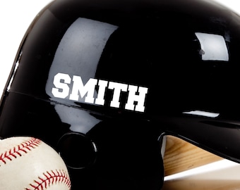 Custom Baseball Helmet Name Decal for Team Gift Sports Water Bottle Sticker Bat Helmet Label Little League Decal Baseball Bucket Decal