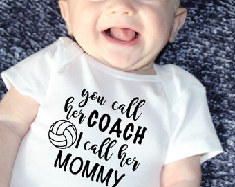 Volleyball Baby Bodysuit Mommy’s Assistant Coach Volleyball Outfit Baby Girl Volleyball Coach’s Kid Volleyball Coach Gift Baby Shower Gift