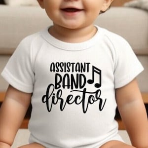 Band Director Baby Bodysuit for Band Teacher Gift Assistant Band Director Baby Shower Gift Marching Band Pregnancy Announcement