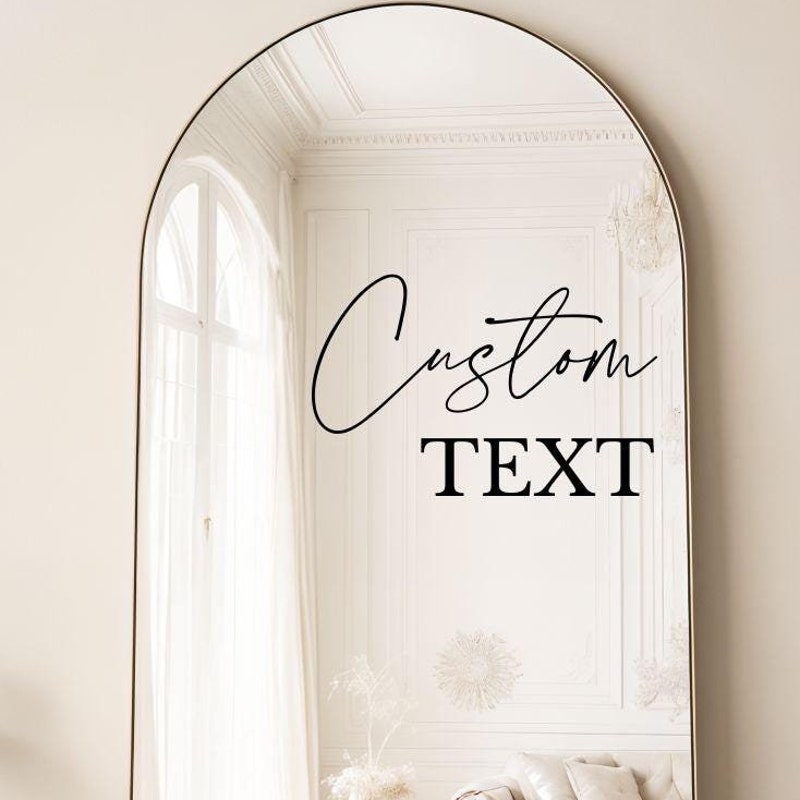 Vanity Mirror Decal - Etsy