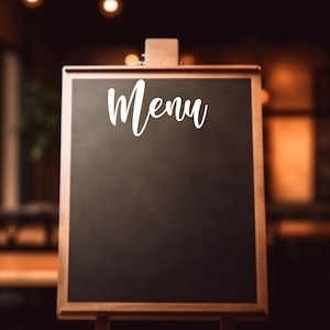 Menu Decal for Cute DIY Menu Board for Kitchen Decor Farmhouse Menu Chalkboard for Home Meal Planning Menu Sign for Restaurant Menu Board