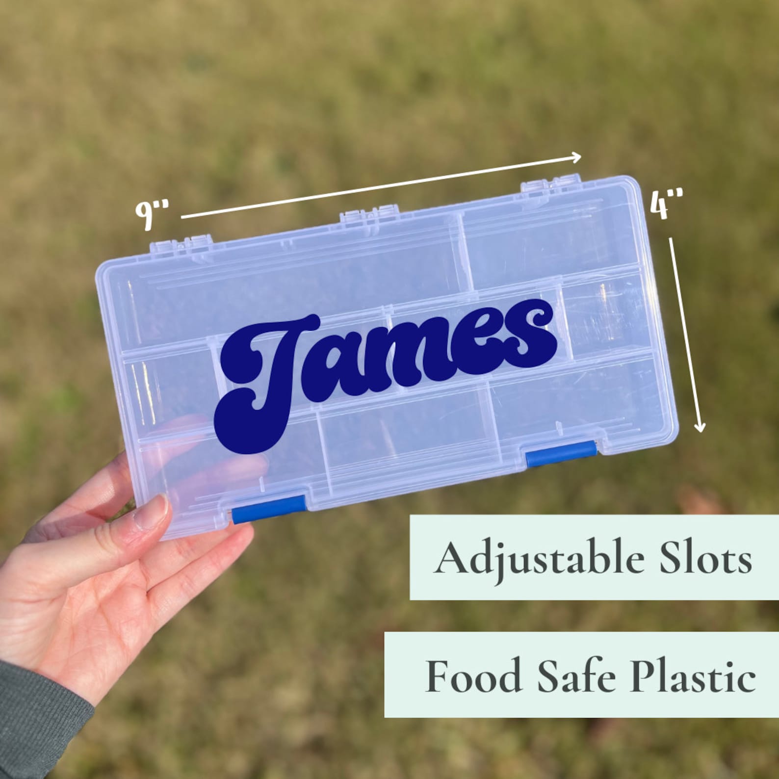 Customized Snackle Retro Custom Snackle Box With Kids Name Travel Snack Box for Kids ...