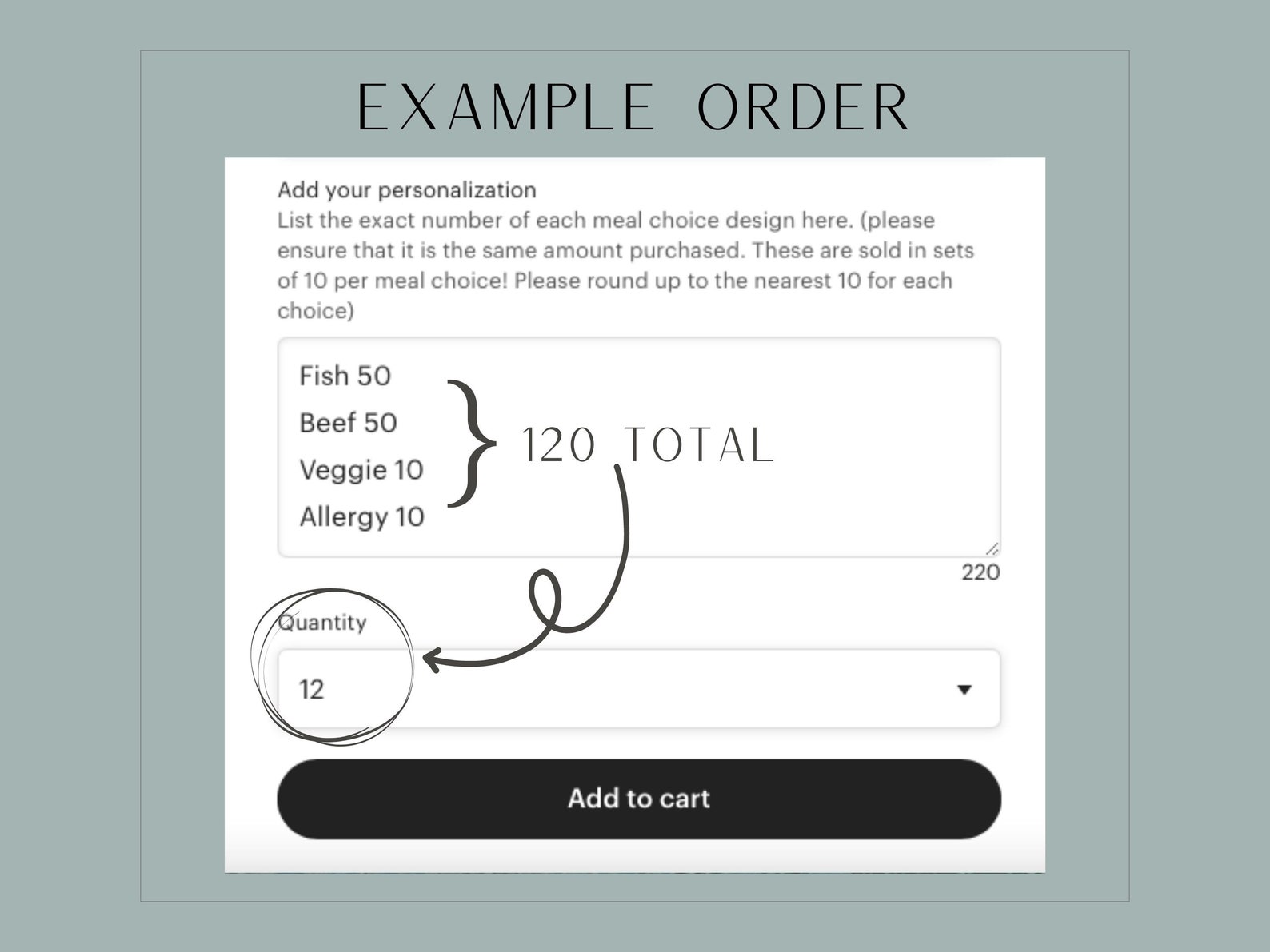 Meal Choice Stickers set of 10 Wedding Meal Indicators Etsy