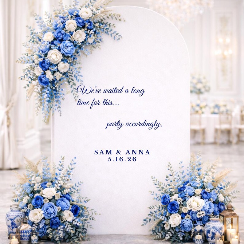 We Waited A Long Time for This Wedding Sign Party Accordingly Welcome ...