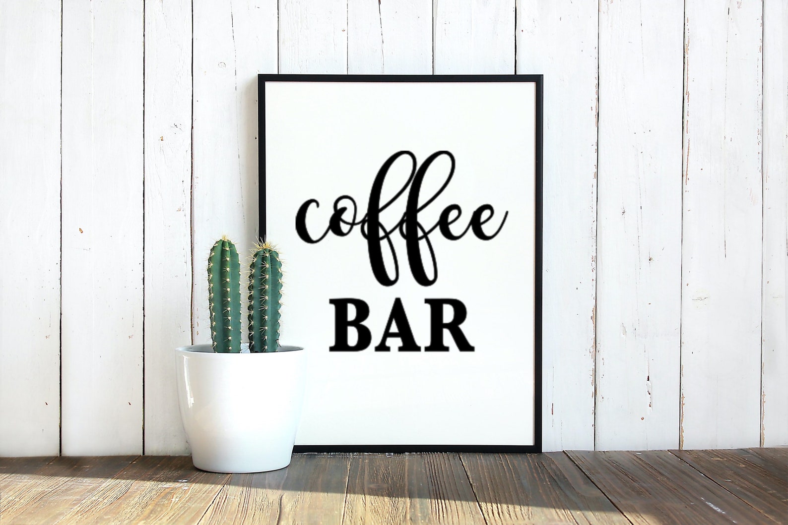 Coffee Bar Vinyl Decal for Kitchen Farmhouse Décor Coffee Bar | Etsy