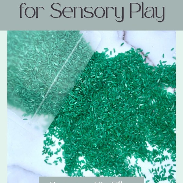 Colored Rice for Preschool Sensory Activity Kids Sensory Filler DIY Sensory Play Kit Rice for DIY Sensory Bin Colorful Rice Kid Crafting