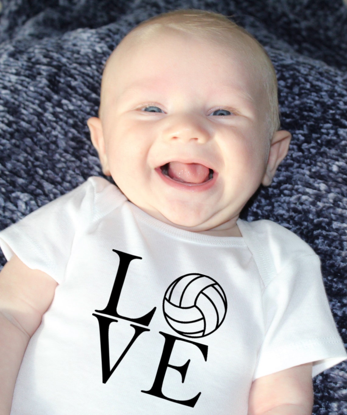 LOVE Volleyball Baby Bodysuit Baby Volleyball Bodysuit Baby Etsy