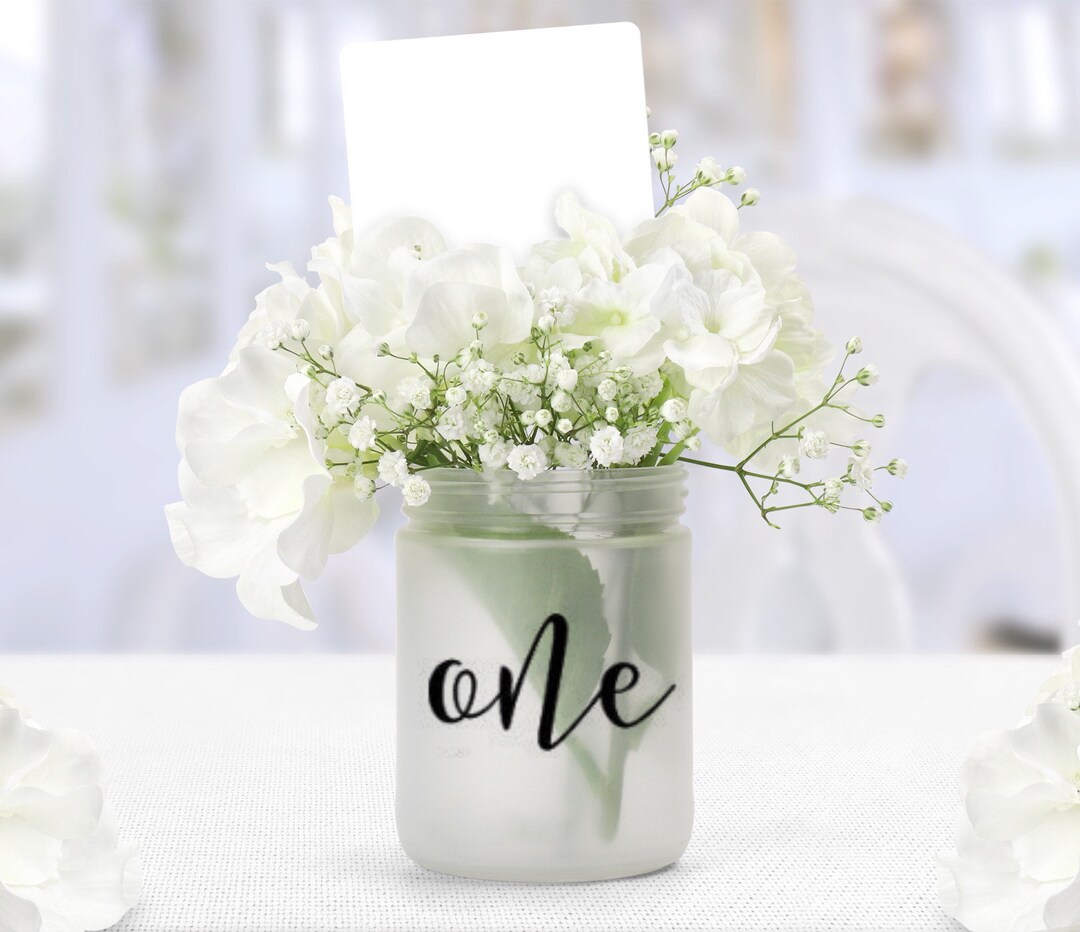 Table Number Stickers for Bridal Shower Custom Number Decals Etsy