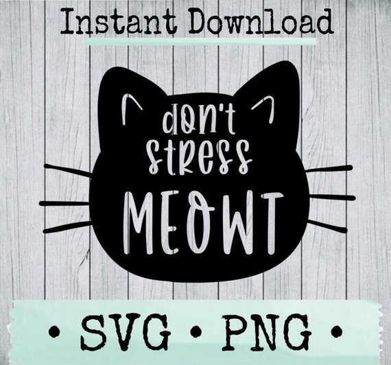 Black Cat SVG for Cricut Users Funny Cat and Kitten SVG File | Etsy