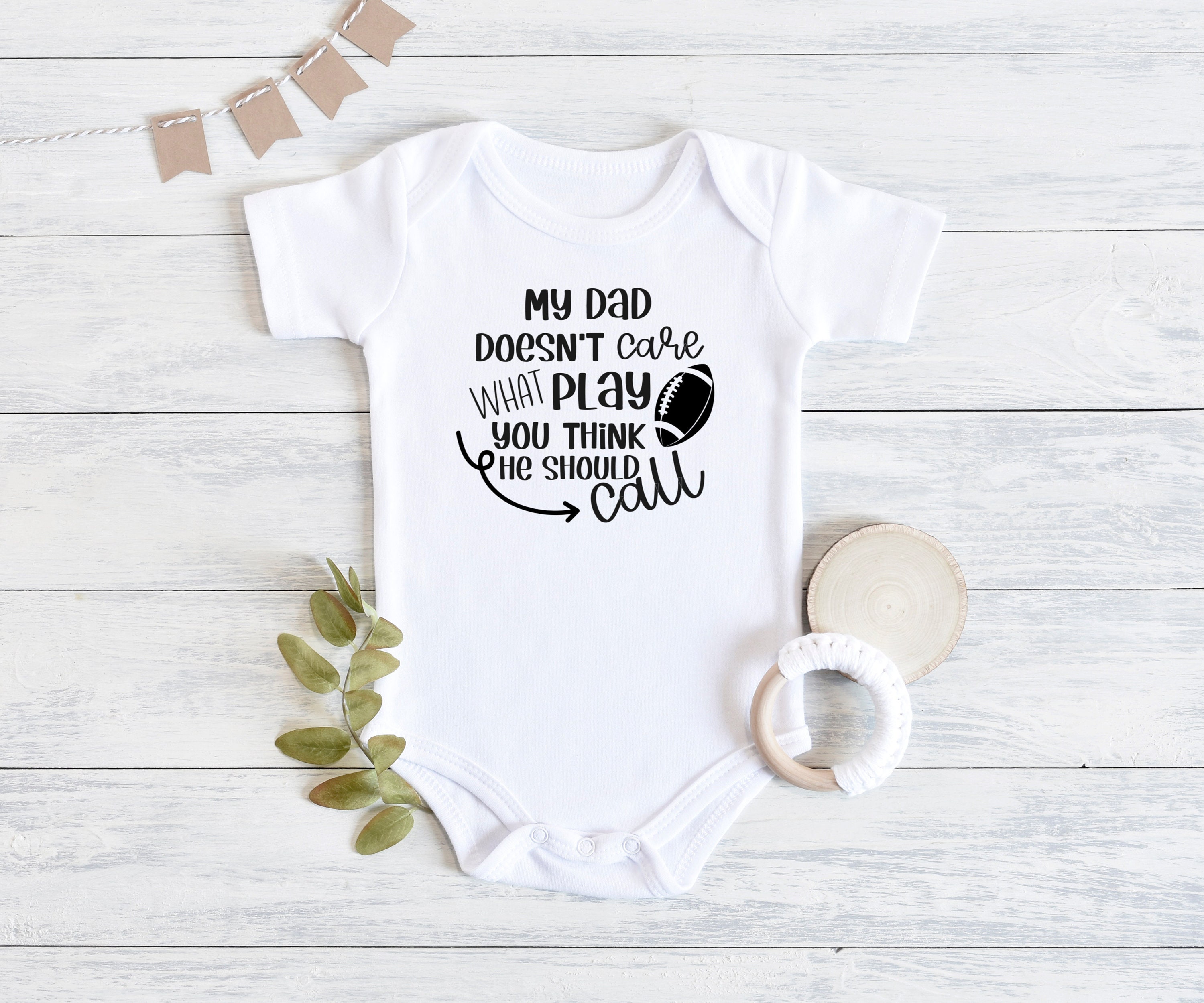 Daddy's Assistant Coach Football Baby Bodysuit Baby - Etsy