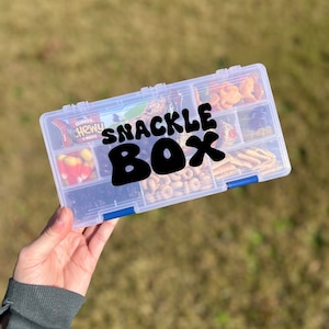 Retro Snackle Box for Travel Snack Box for Kids Gift Charcuterie On the Go Toddler Snackle Box Adult Snack Container Tackle Box Gift Idea