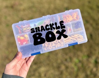 Retro Snackle Box for Travel Snack Box for Kids Gift Charcuterie On the Go Toddler Snackle Box Adult Snack Container Tackle Box Gift Idea