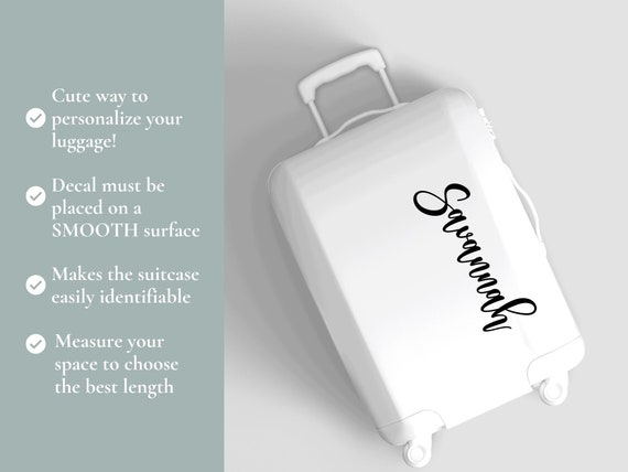 Personalize your luggage discount