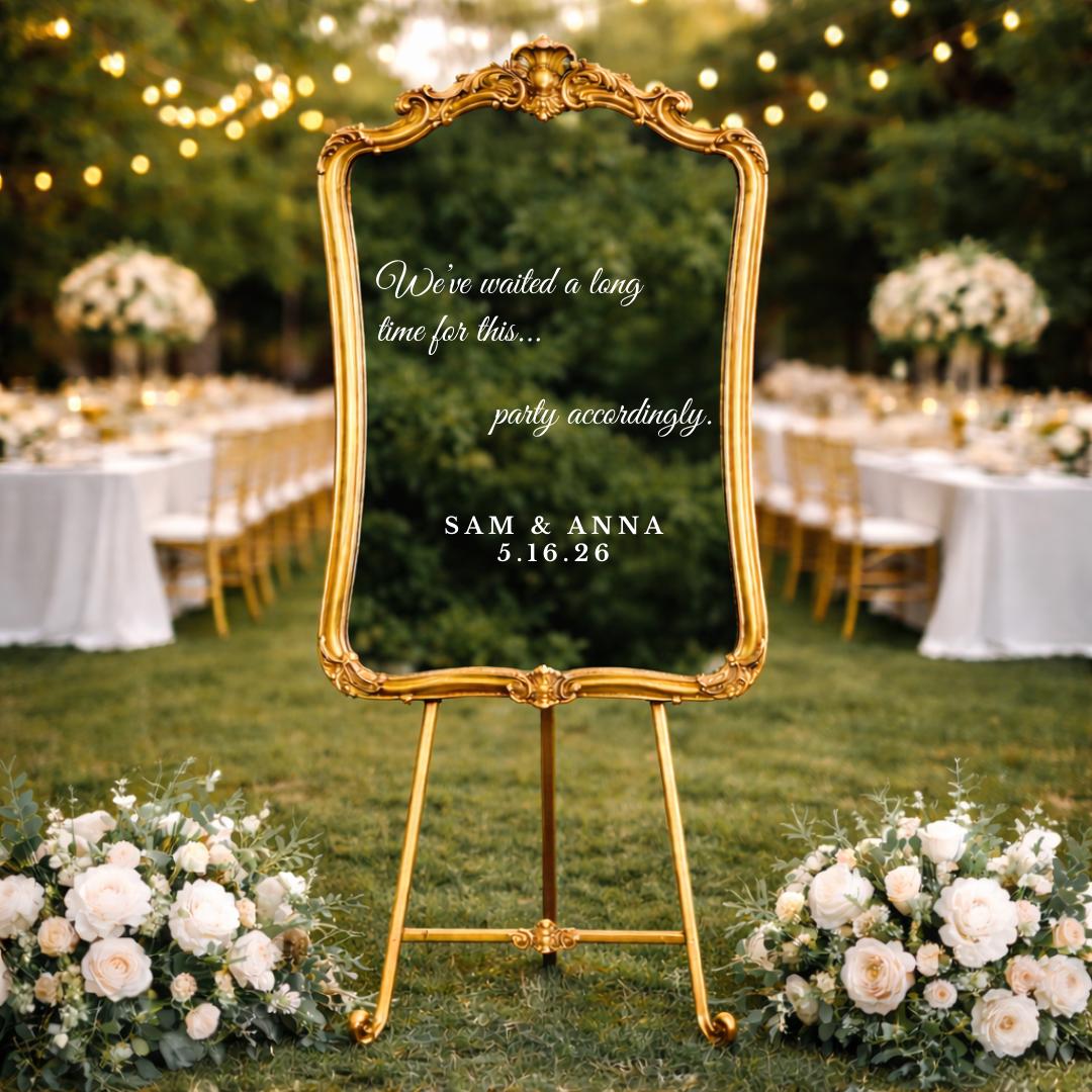 We Waited A Long Time for This Wedding Sign Party Accordingly Welcome ...
