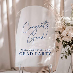 Congrats Grad Decal for Custom Graduation Decor Class of 2025 Personalized Vinyl Decal  Graduation Backdrop Arch Welcome Graduation Decal