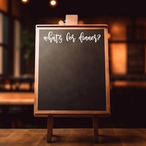 What’s for Dinner Decal for Cute DIY Menu Board for Kitchen Decor ...