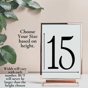 These table number decals are perfect for event table numbers, baby monthly milestones, or classroom organization.