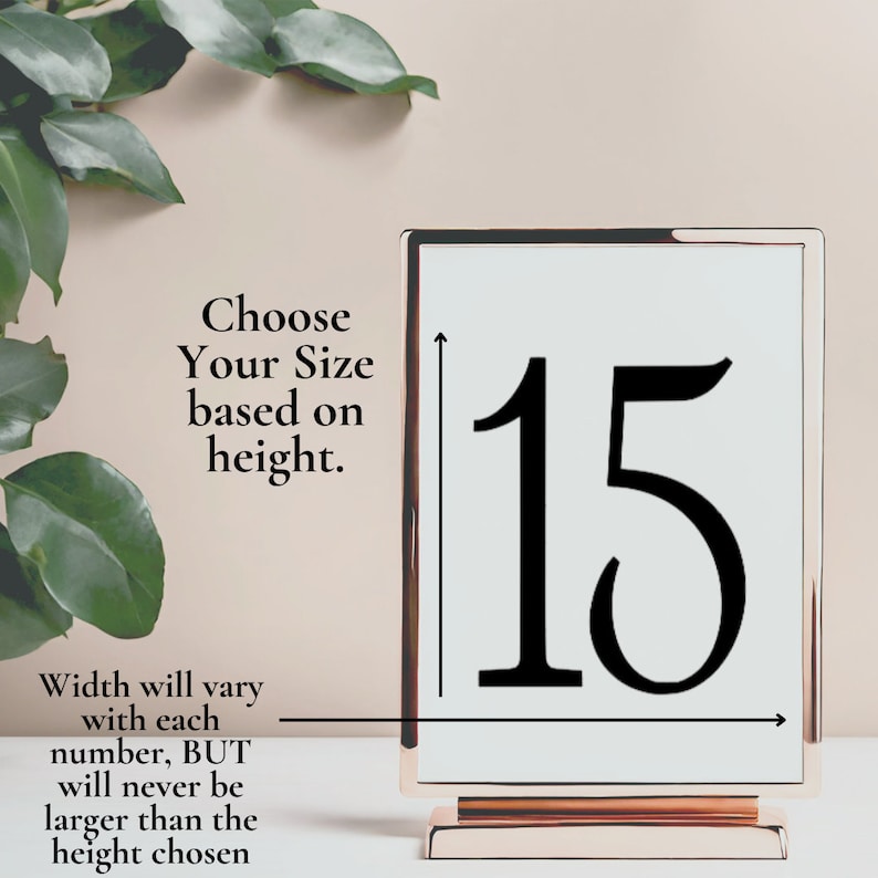 These table number decals are perfect for event table numbers, baby monthly milestones, or classroom organization.