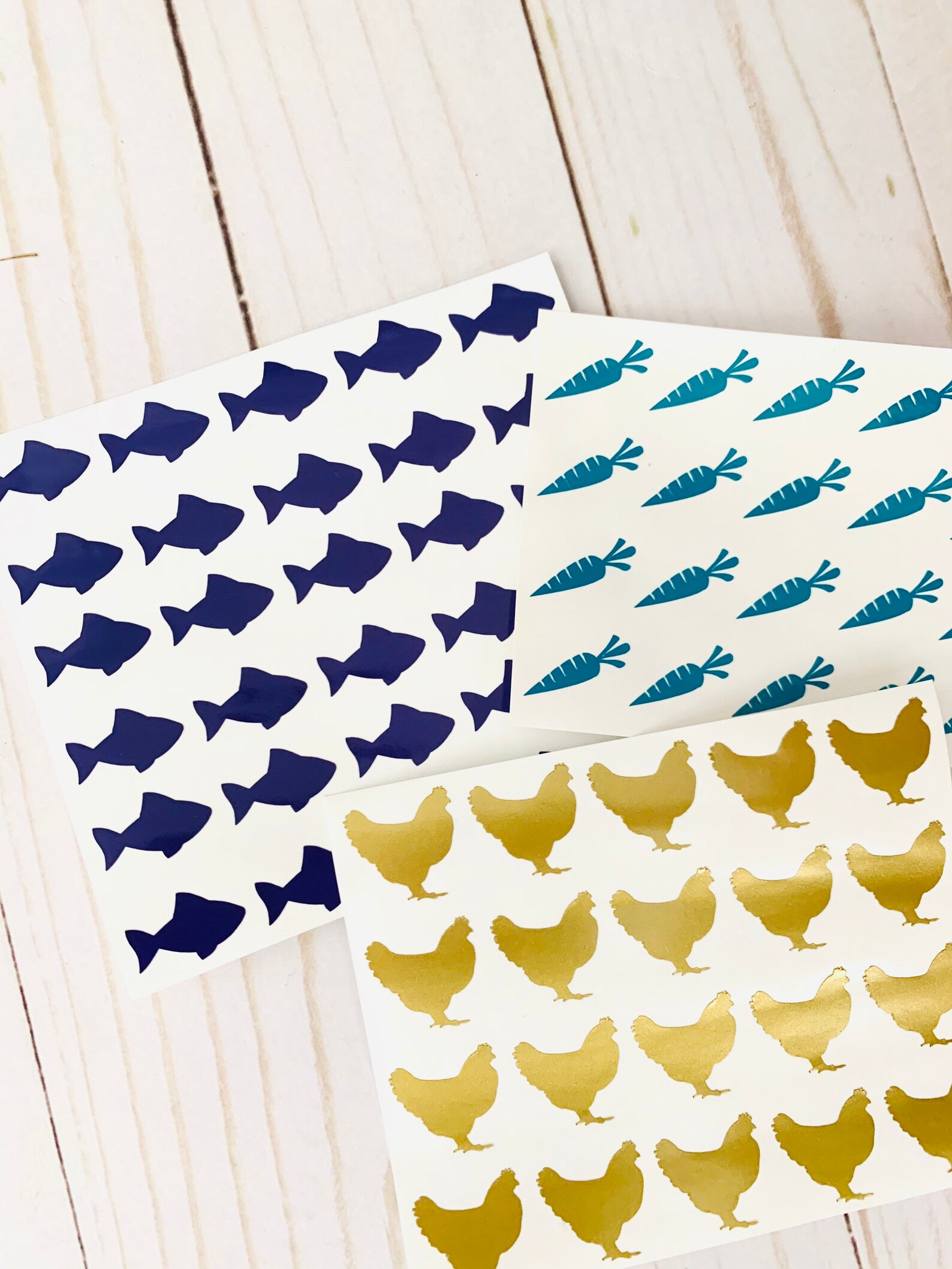 Meal Indicator Stickers set of 10 Wedding Meal Decals Etsy