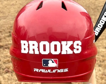 Vinyl Name for Baseball Helmet Decal for Custom Helmet Name Tball Helmet Sticker Batting Helmet Softball Name Decal Custom Bat Decal