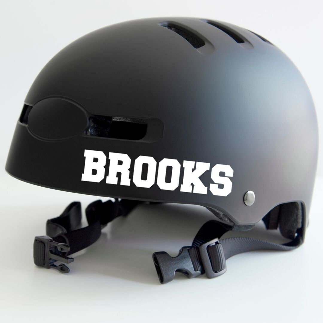 Custom Bike Helmet Name Decal, Kids Bike Helmet Stickers, Personalized Name Decal for Horseback