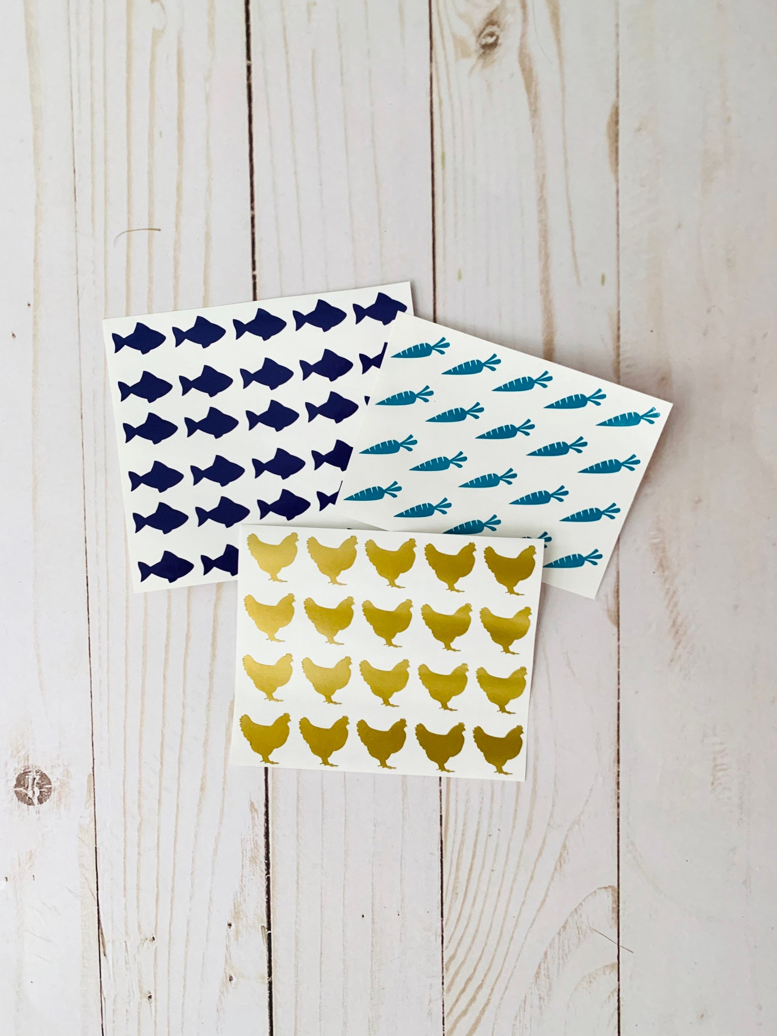 Meal Indicator Stickers set of 10 Wedding Meal Decals Etsy