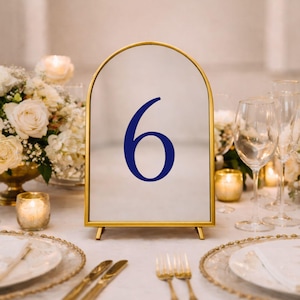 Number Decals for Enchanted Forest Wedding Table Number Bridal Shower Centerpiece Frame Mirror Baby Shower Table Sign Seating Assignment image 8