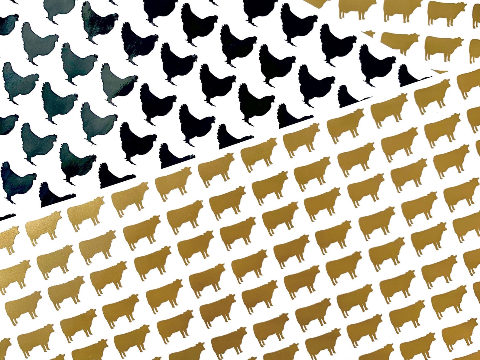 Meal Indicator Stickers set of 10 Wedding Meal Decals Entree Stickers ...