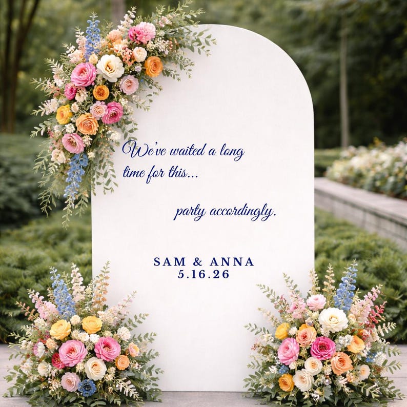 We Waited A Long Time for This Wedding Sign Party Accordingly Welcome ...