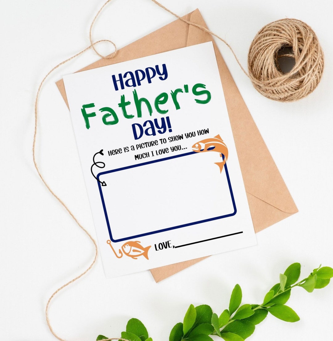 PRINTABLE Kids Father's Day Cards Cute Toddler - Etsy