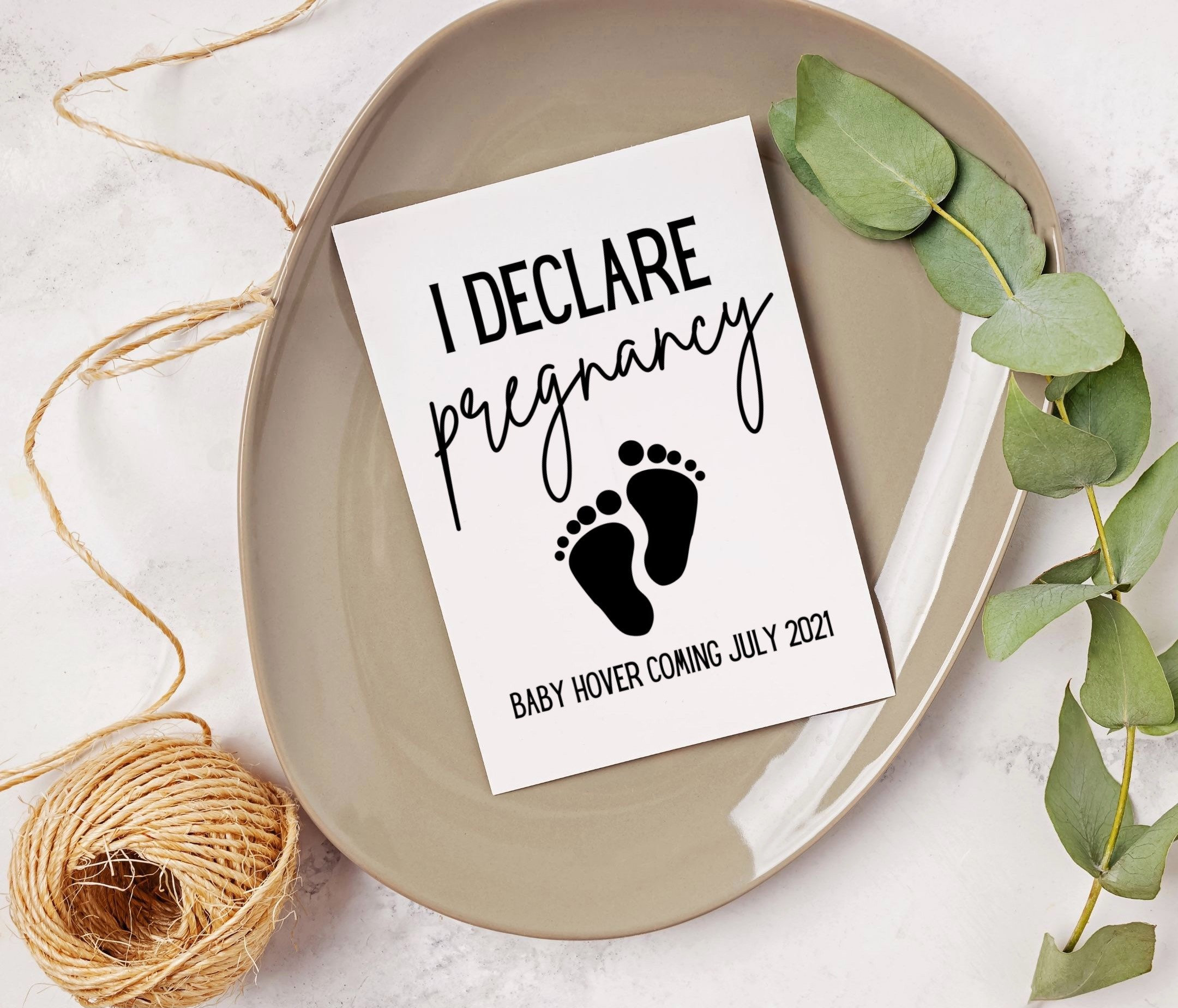 Editable PRINTBLE Pregnancy Announcement Card Funny Pregnancy Etsy