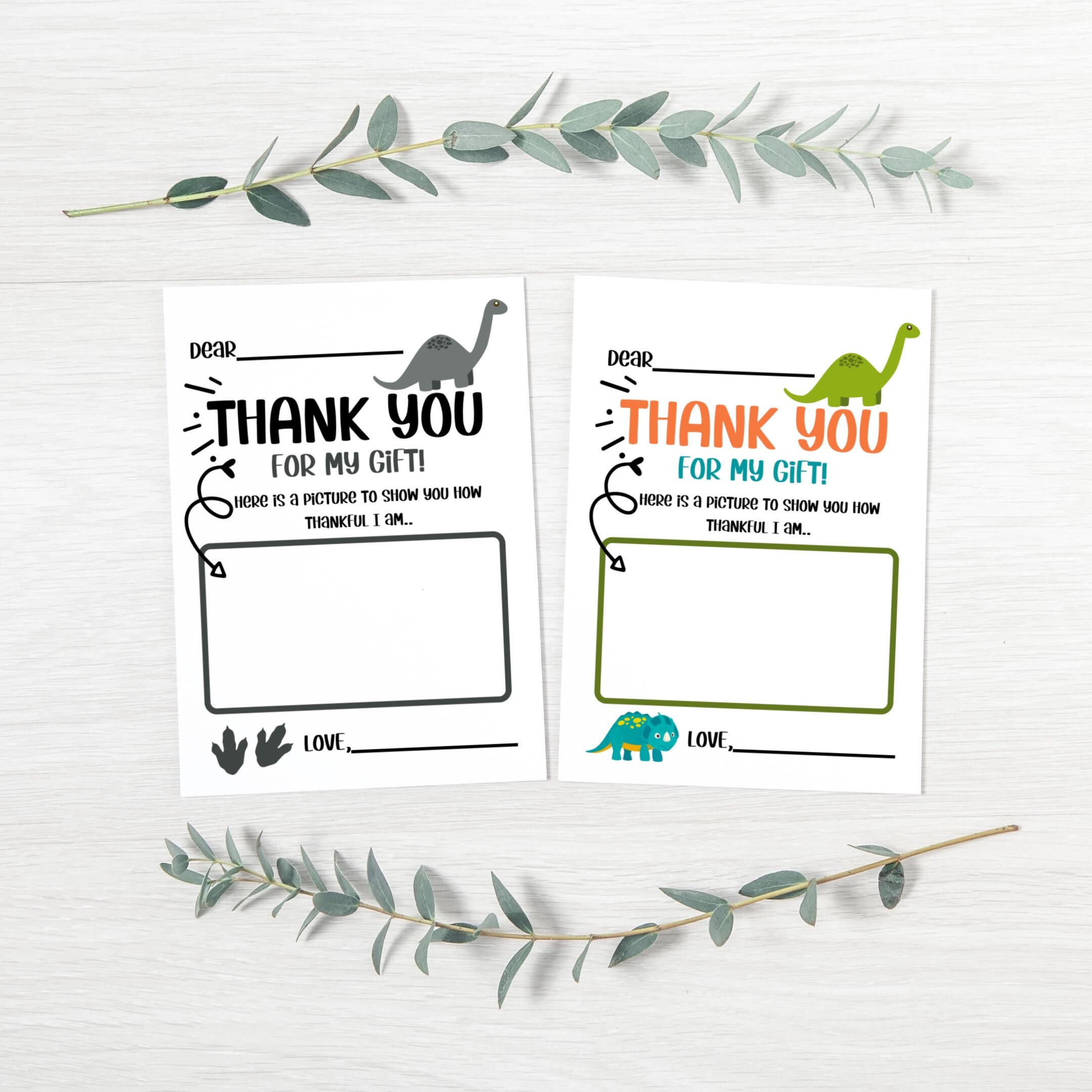 PRINTABLE Kids Thank You Cards Cute Toddler Thank You | Etsy