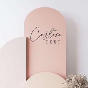 Custom Party Decal for Birthday Arch Backdrop Large Decal for Party Photo Display Custom Text Decal Personalized Sign Birthday Vinyl Decal