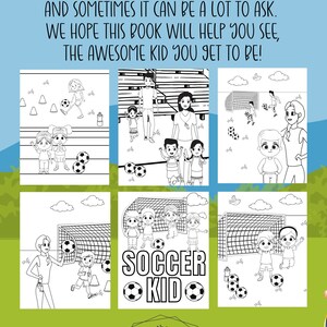 Soccer Printable Coloring Pages for Kids, Soccer Coach Kids Activity ...