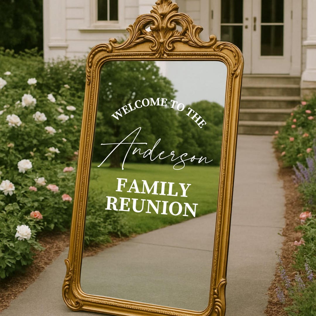 Custom Family Reunion Welcome Sign for Family Gathering Sign Decal for ...