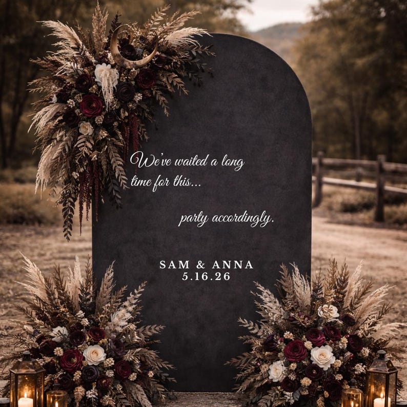 We Waited A Long Time for This Wedding Sign Party Accordingly Welcome ...
